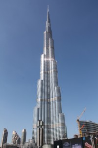 Das Burj Khalifa - mit 828 das höchste Gebäude der Welt